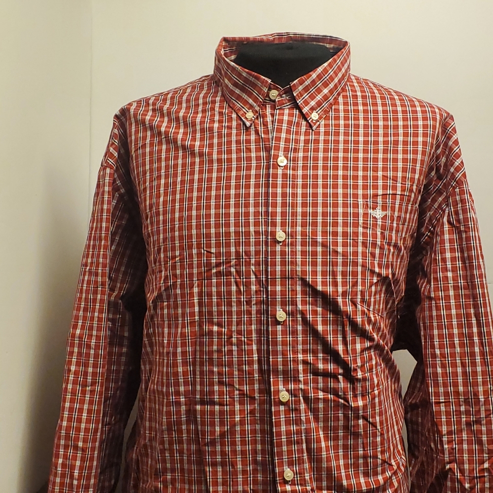 DOCKERS Button Down Shirt Size: 3XLT